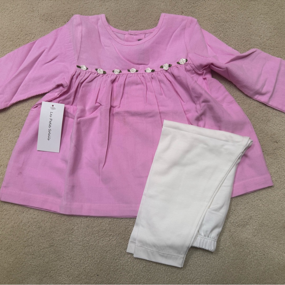 Pink and White Kids Matching Set